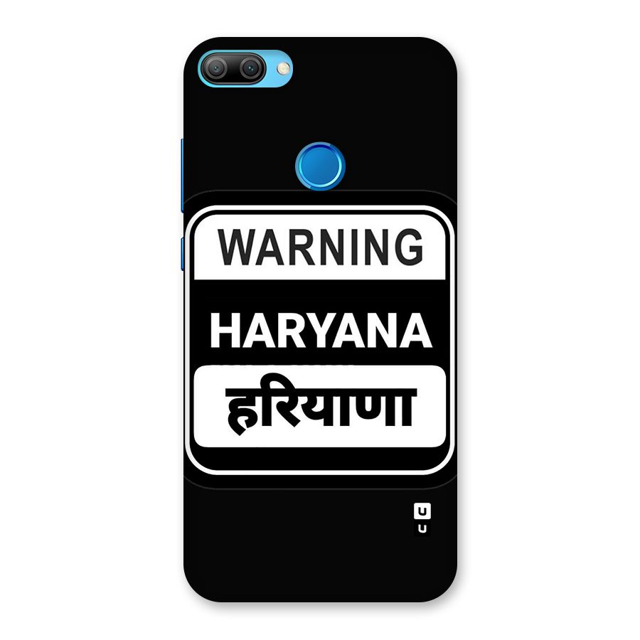 Warning Haryana Back Case for Honor 9N