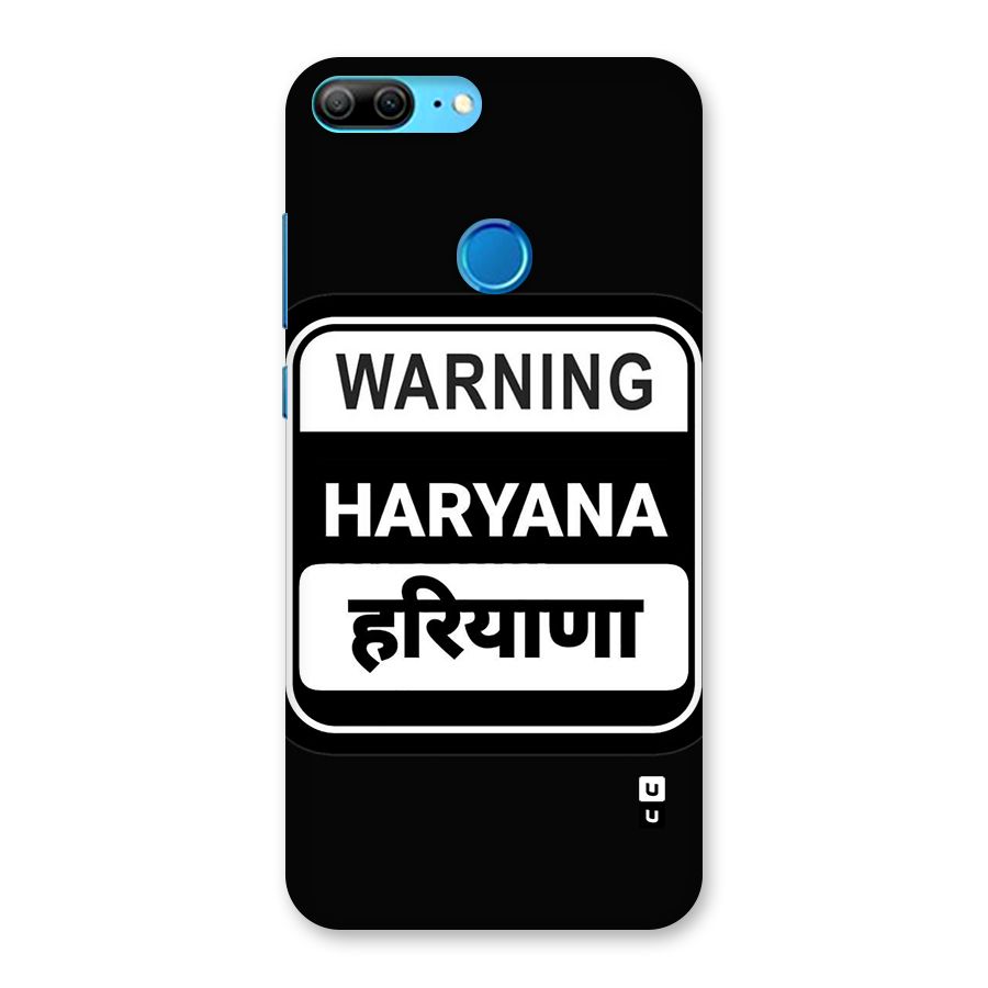 Warning Haryana Back Case for Honor 9 Lite