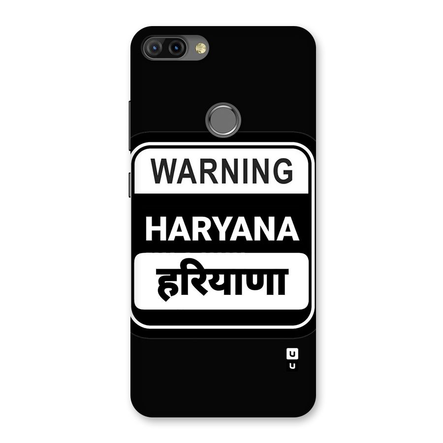 Warning Haryana Back Case for Infinix Hot 6 Pro