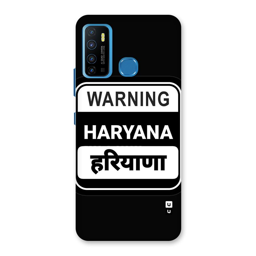 Warning Haryana Back Case for Infinix Hot 9