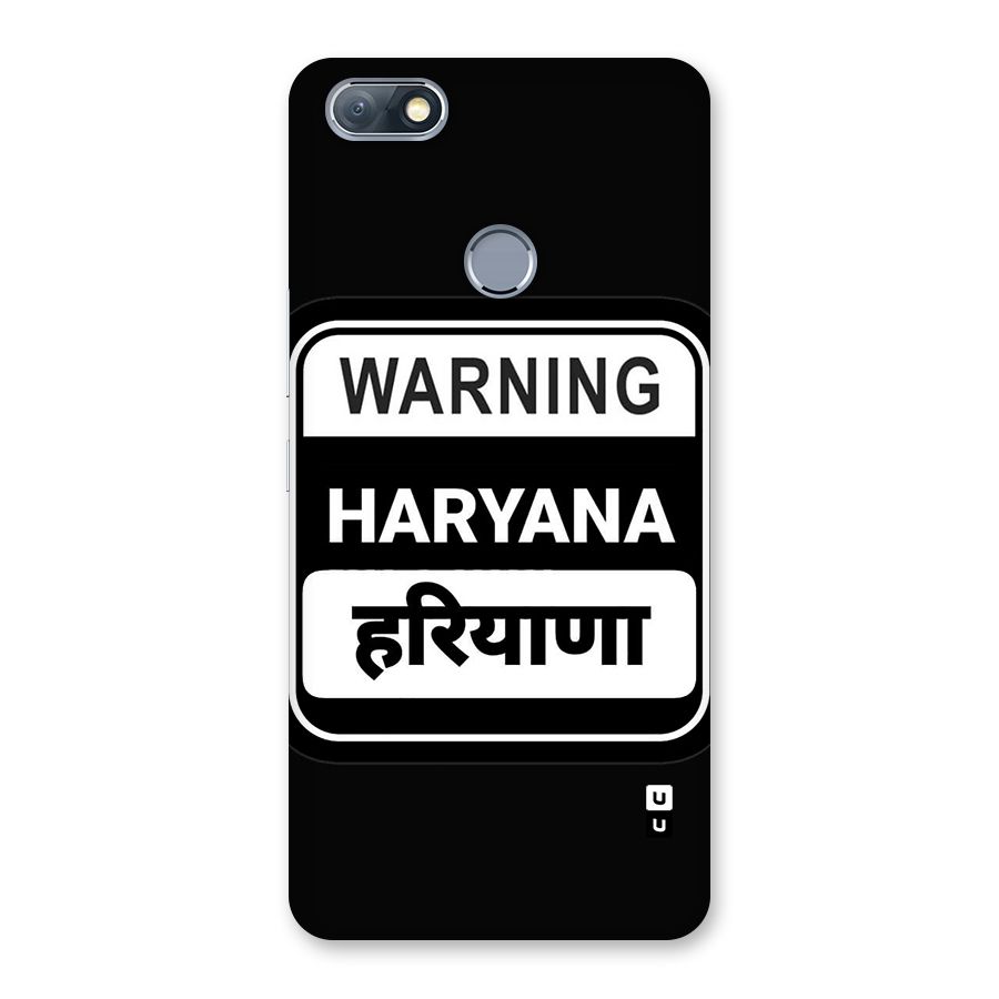 Warning Haryana Back Case for Infinix Note 5