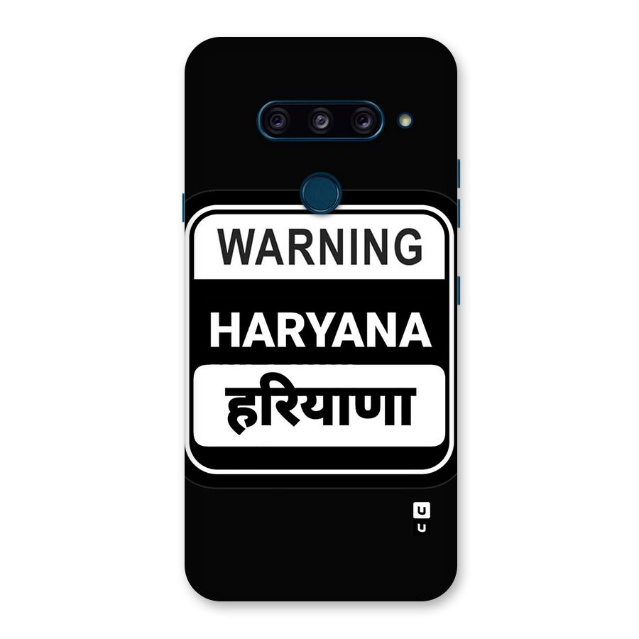 Warning Haryana Back Case for LG  V40 ThinQ