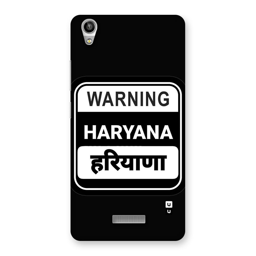 Warning Haryana Back Case for Lava Pixel V1