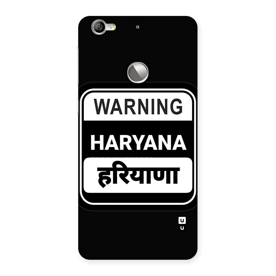 Warning Haryana Back Case for Le 1S