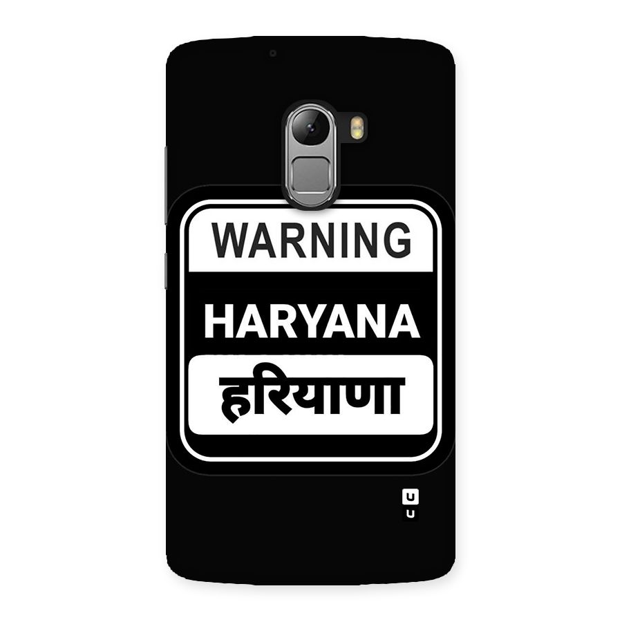 Warning Haryana Back Case for Lenovo K4 Note