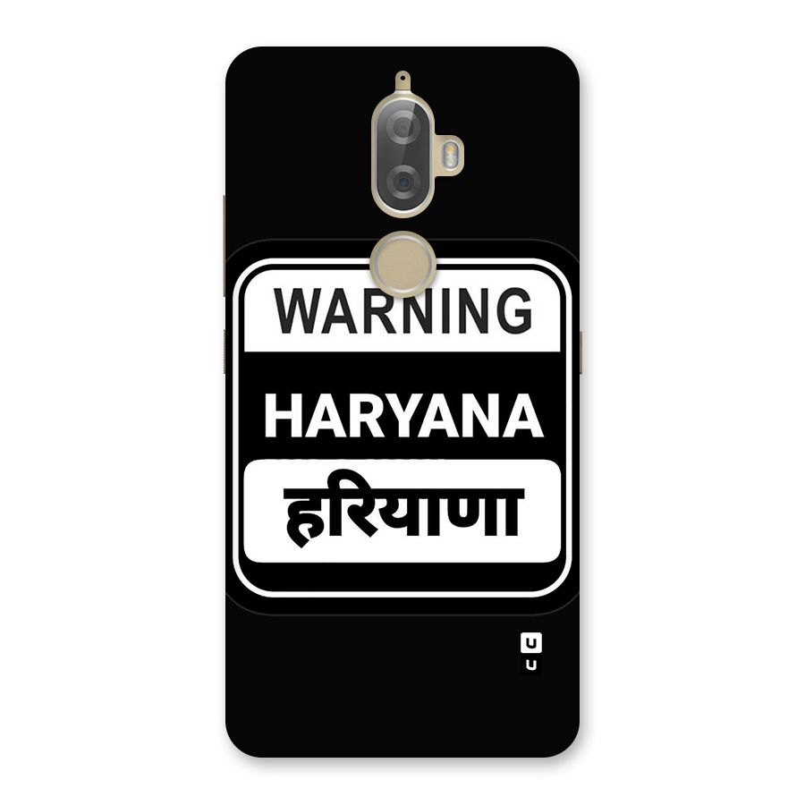 Warning Haryana Back Case for Lenovo K8 Plus
