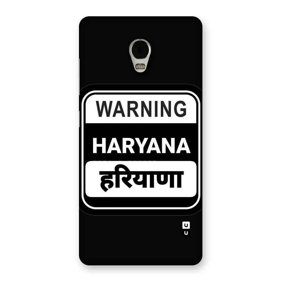 Warning Haryana Back Case for Lenovo Vibe P1