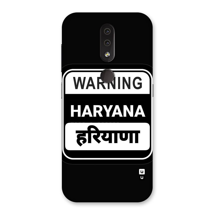 Warning Haryana Back Case for Nokia 4.2