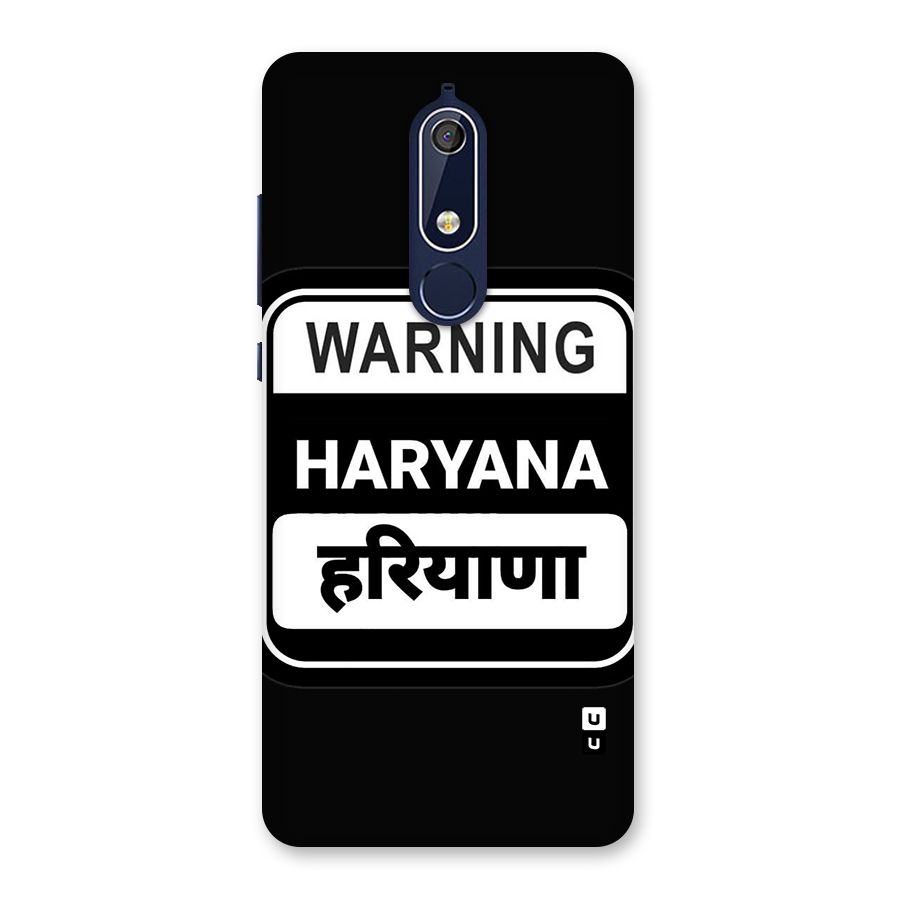Warning Haryana Back Case for Nokia 5.1
