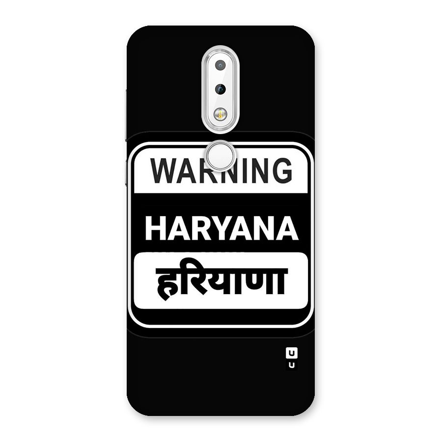 Warning Haryana Back Case for Nokia 6.1 Plus