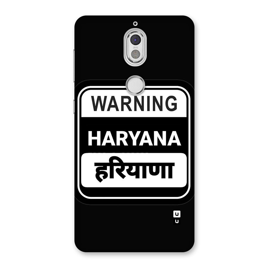 Warning Haryana Back Case for Nokia 7