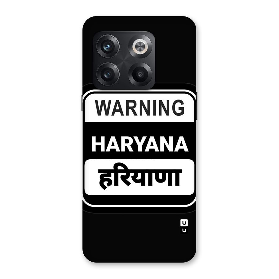 Warning Haryana Back Case for OnePlus 10T