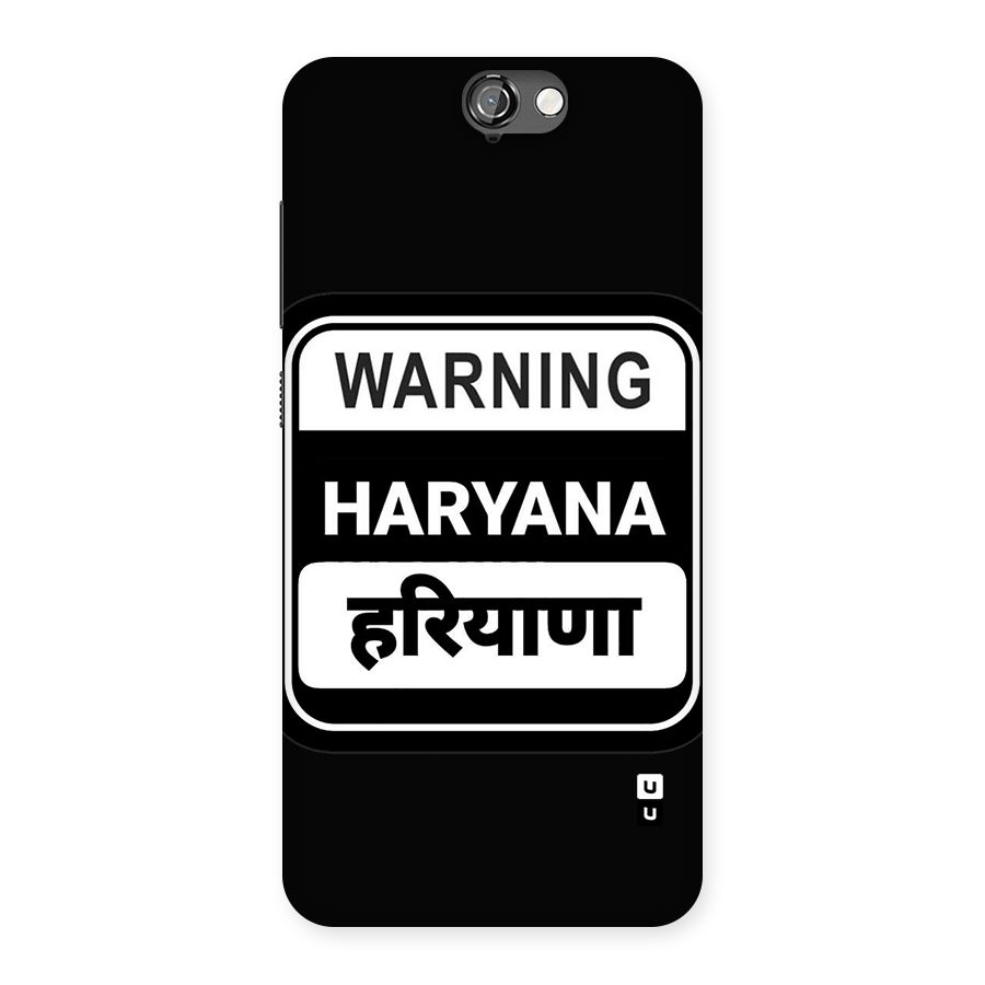 Warning Haryana Back Case for One A9