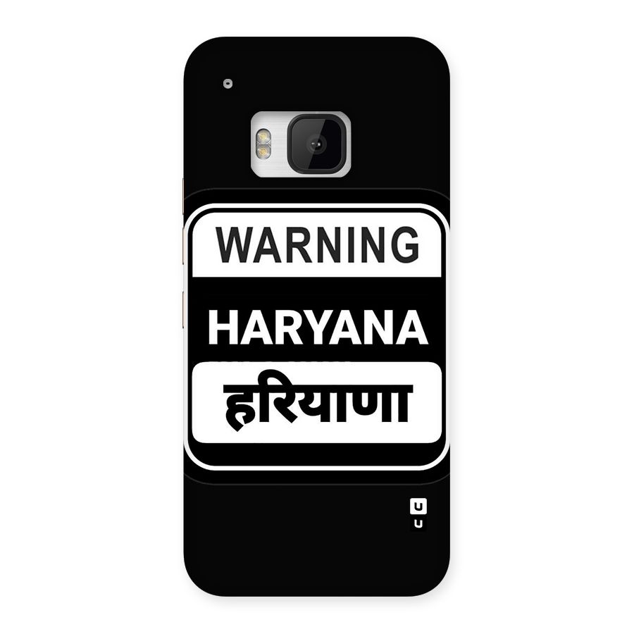 Warning Haryana Back Case for One M9