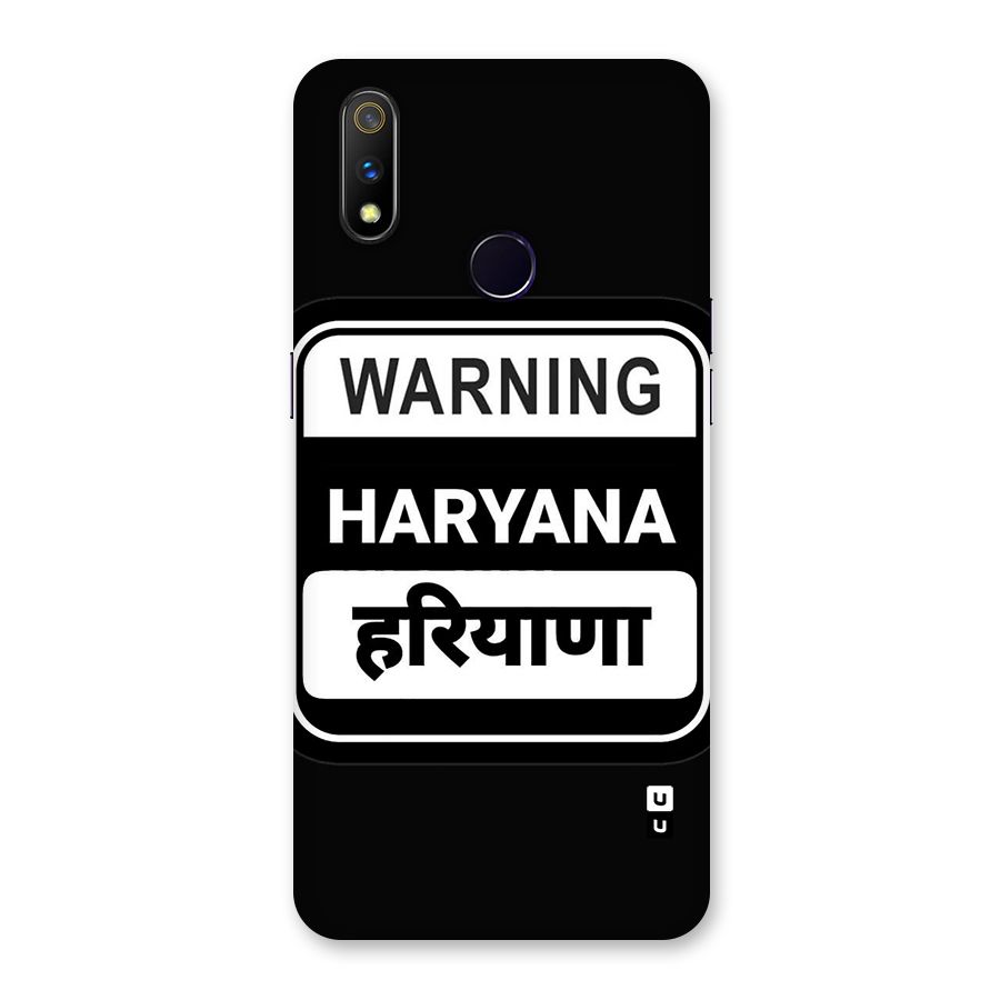 Warning Haryana Back Case for Realme 3 Pro