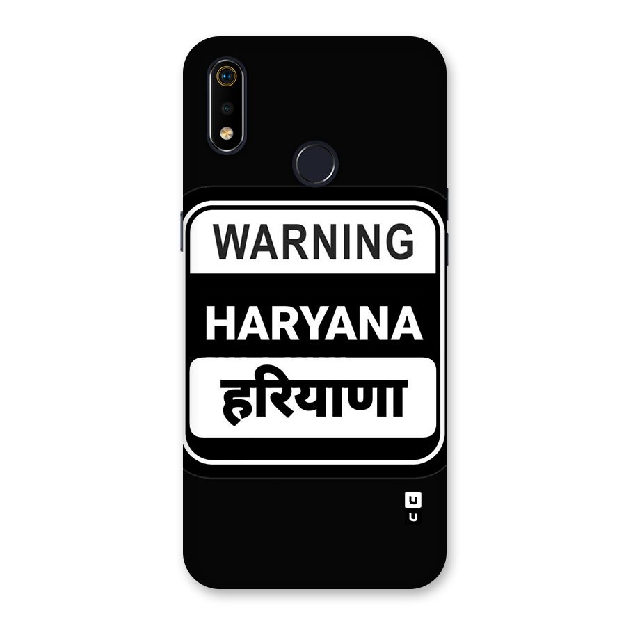 Warning Haryana Back Case for Realme 3i