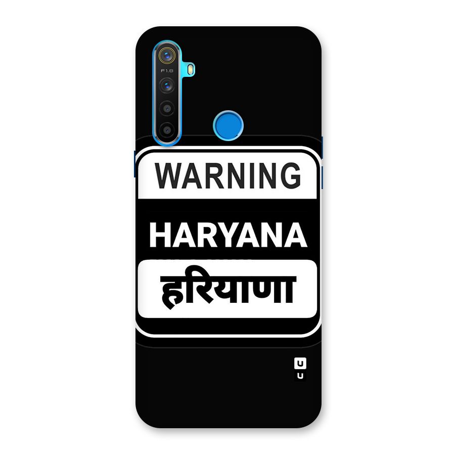Warning Haryana Back Case for Realme 5s