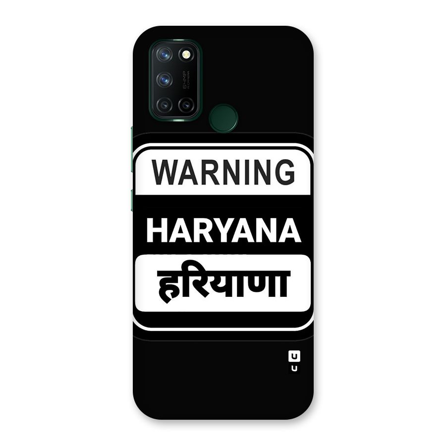 Warning Haryana Back Case for Realme C17