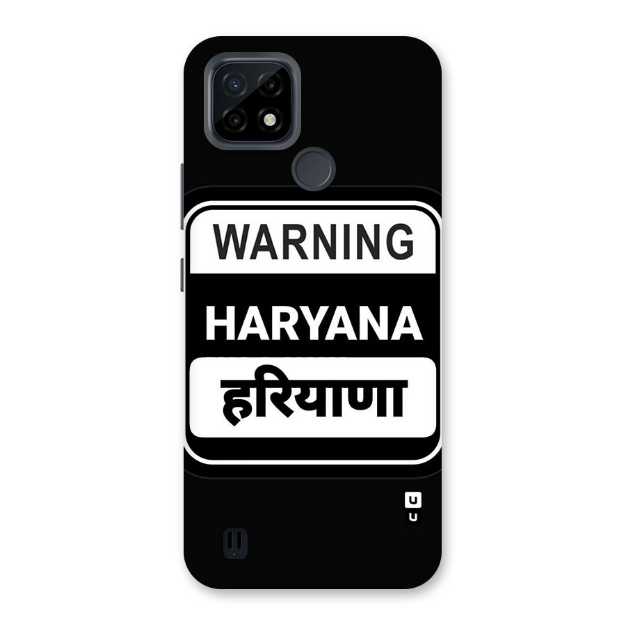 Warning Haryana Back Case for Realme C21