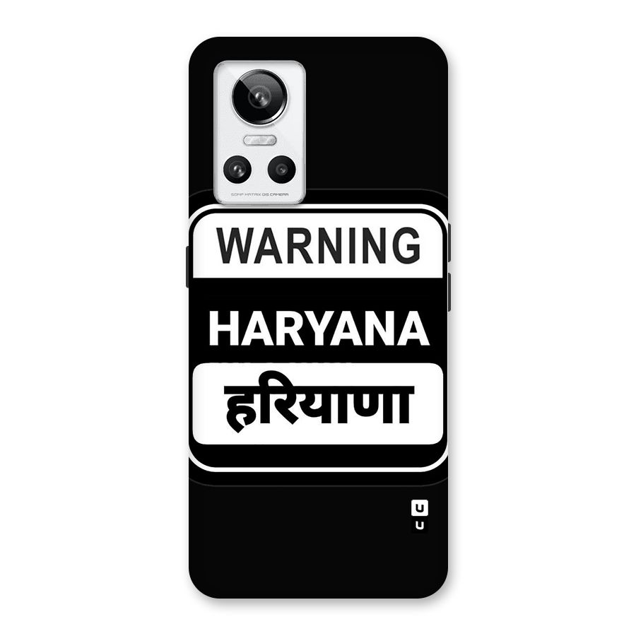 Warning Haryana Back Case for Realme GT Neo 3