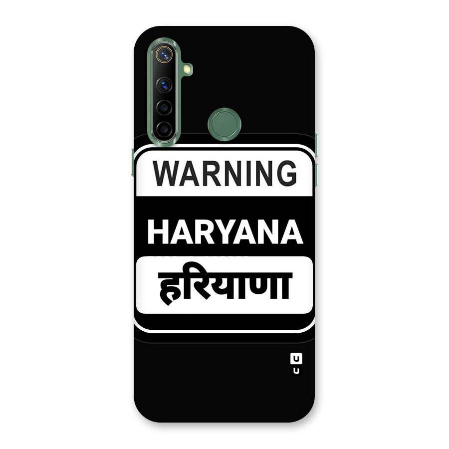 Warning Haryana Back Case for Realme Narzo 10