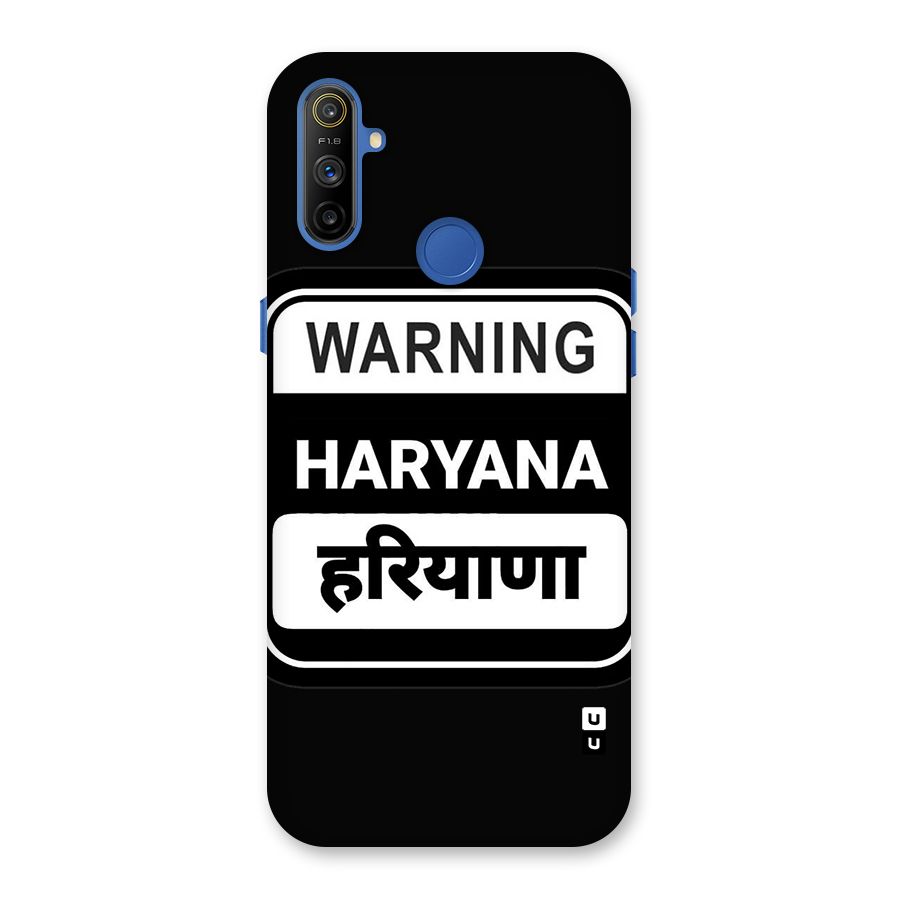 Warning Haryana Back Case for Realme Narzo 10A