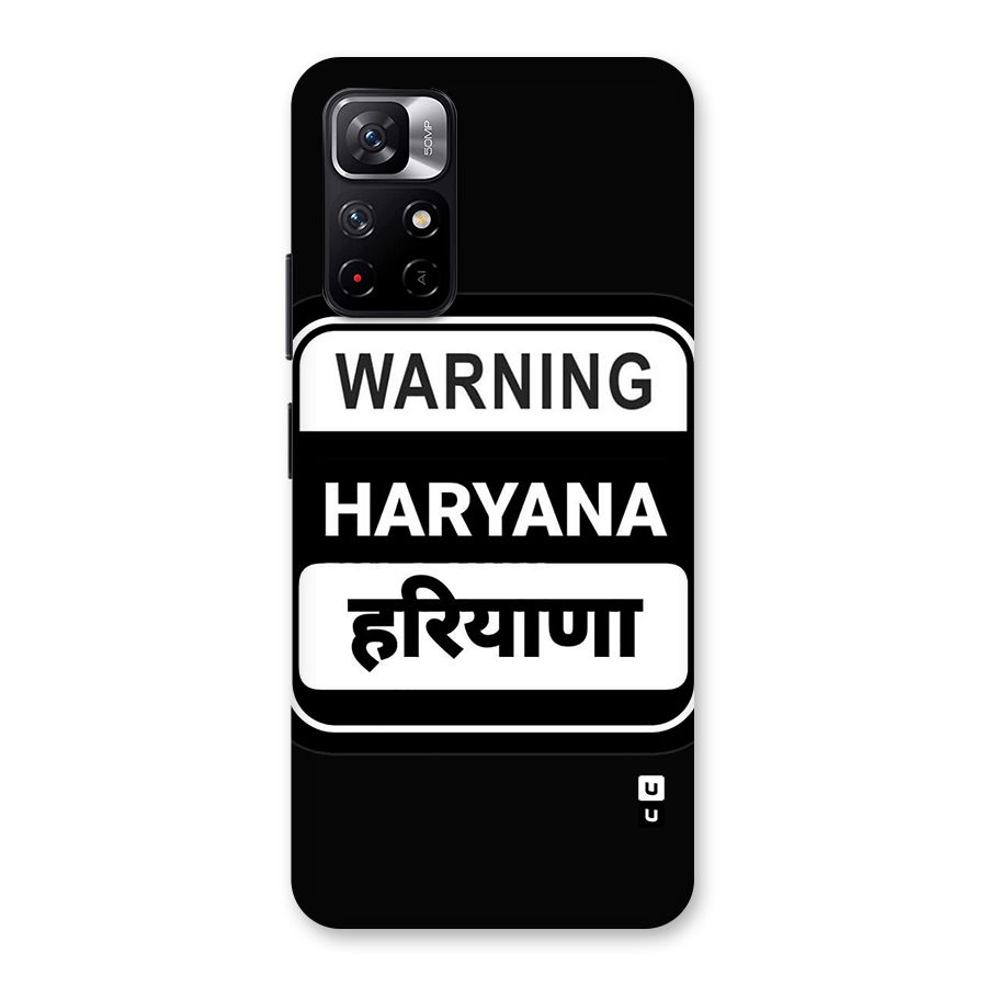 Warning Haryana Back Case for Redmi Note 11T 5G