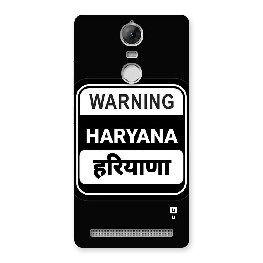 Warning Haryana Back Case for Vibe K5 Note