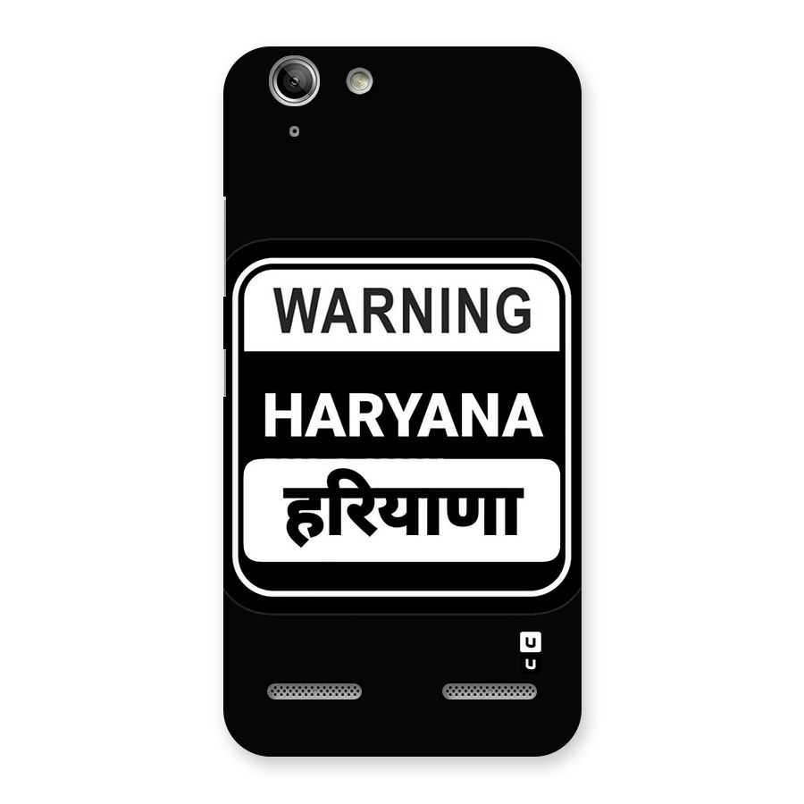 Warning Haryana Back Case for Vibe K5 Plus