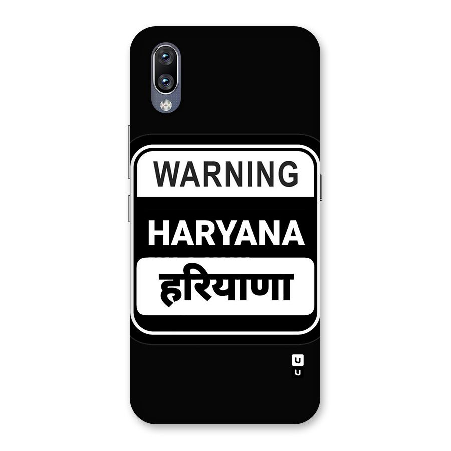 Warning Haryana Back Case for Vivo NEX