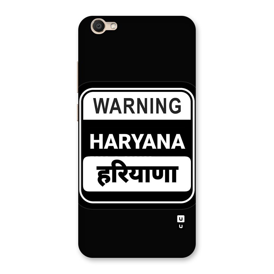 Warning Haryana Back Case for Vivo V5