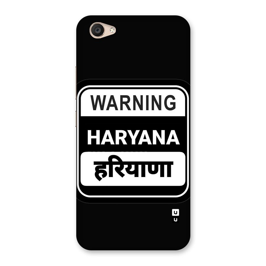 Warning Haryana Back Case for Vivo V5 Plus