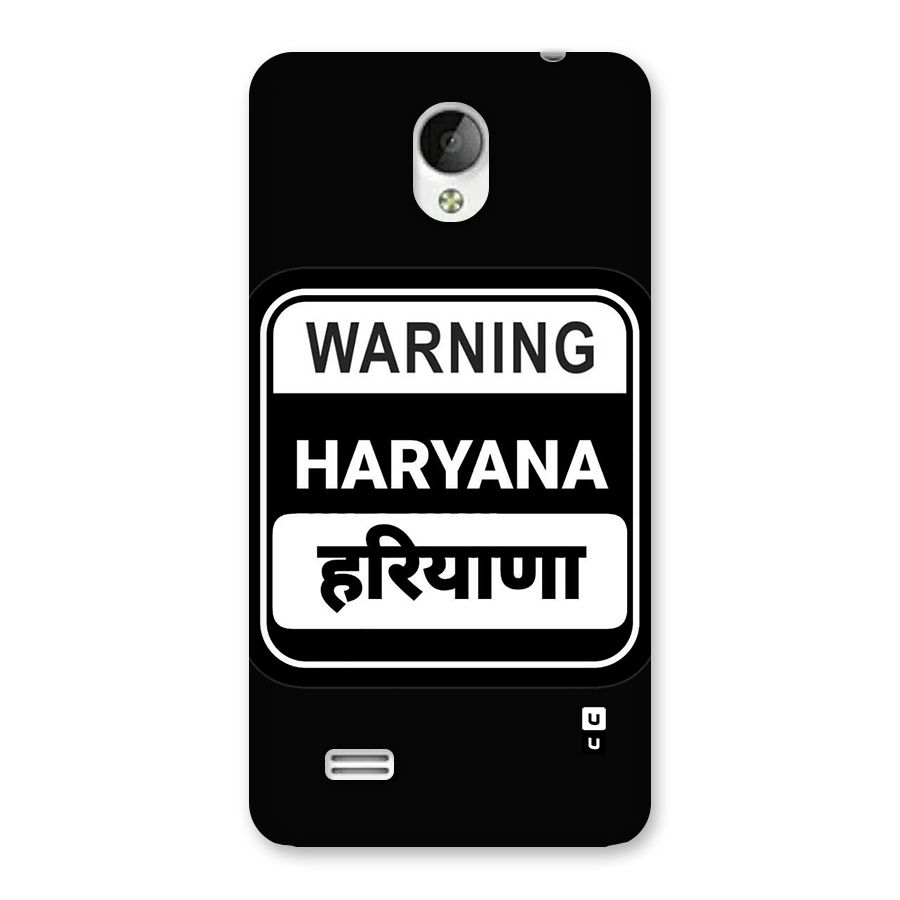 Warning Haryana Back Case for Vivo Y21