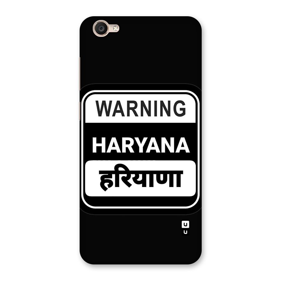 Warning Haryana Back Case for Vivo Y55s