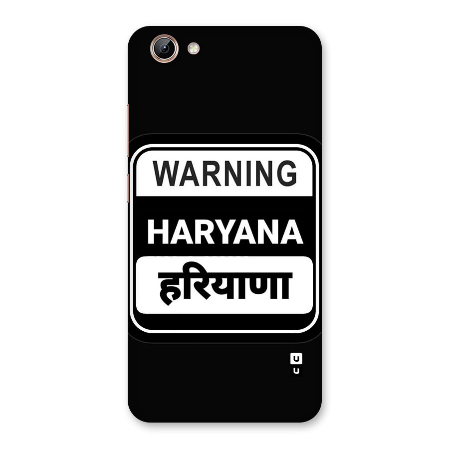 Warning Haryana Back Case for Vivo Y71