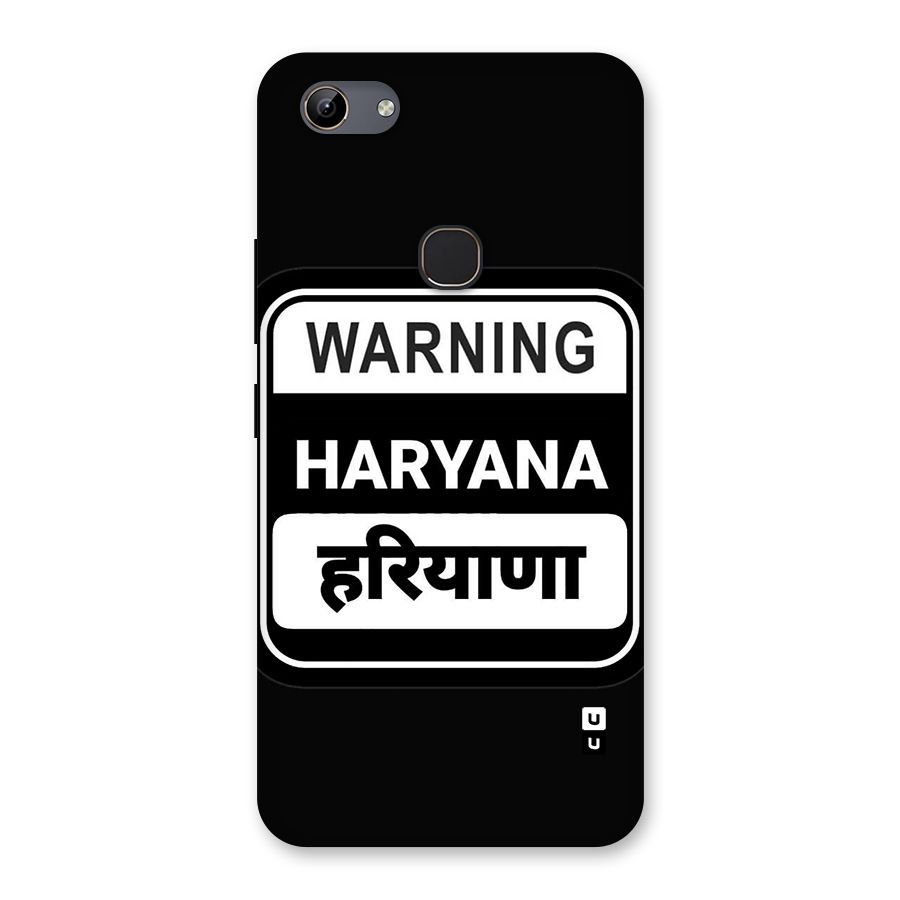 Warning Haryana Back Case for Vivo Y81