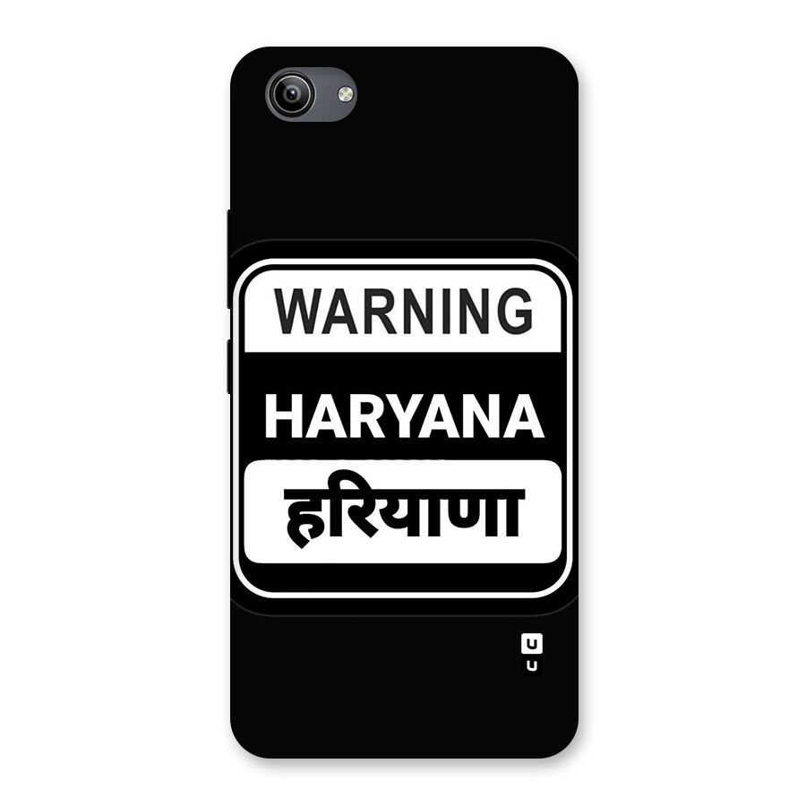 Warning Haryana Back Case for Vivo Y81i