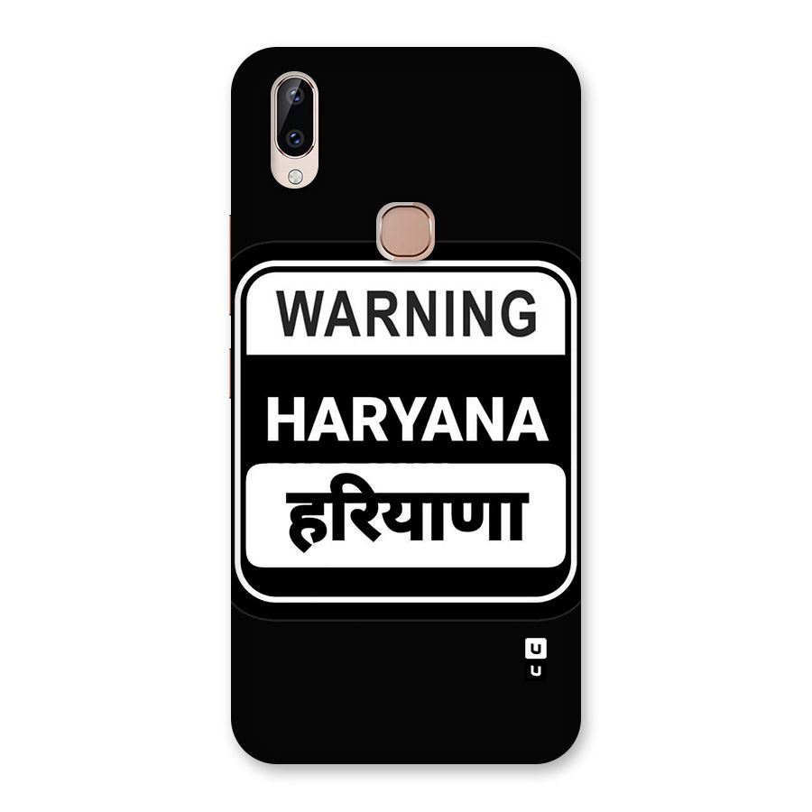 Warning Haryana Back Case for Vivo Y83 Pro