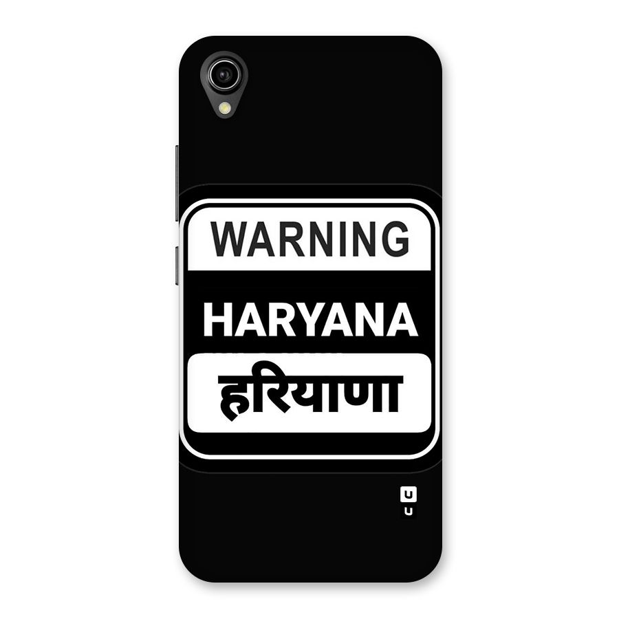 Warning Haryana Back Case for Vivo Y90