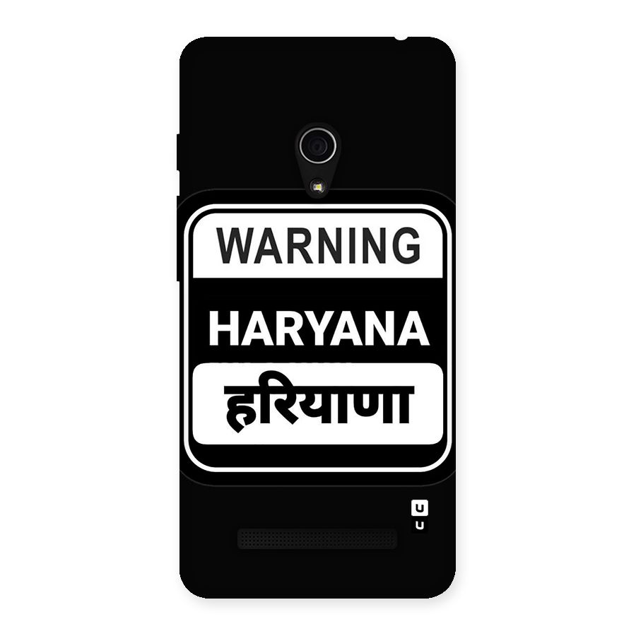 Warning Haryana Back Case for Zenfone 5