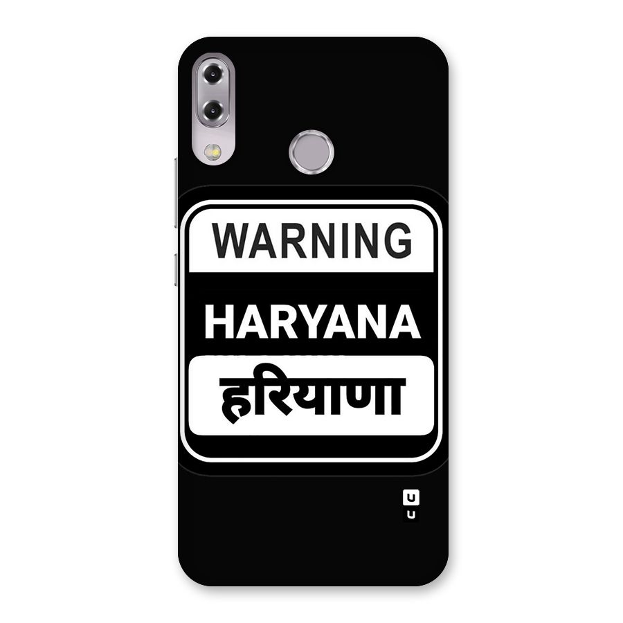 Warning Haryana Back Case for Zenfone 5Z