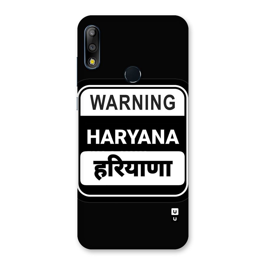 Warning Haryana Back Case for Zenfone Max Pro M2