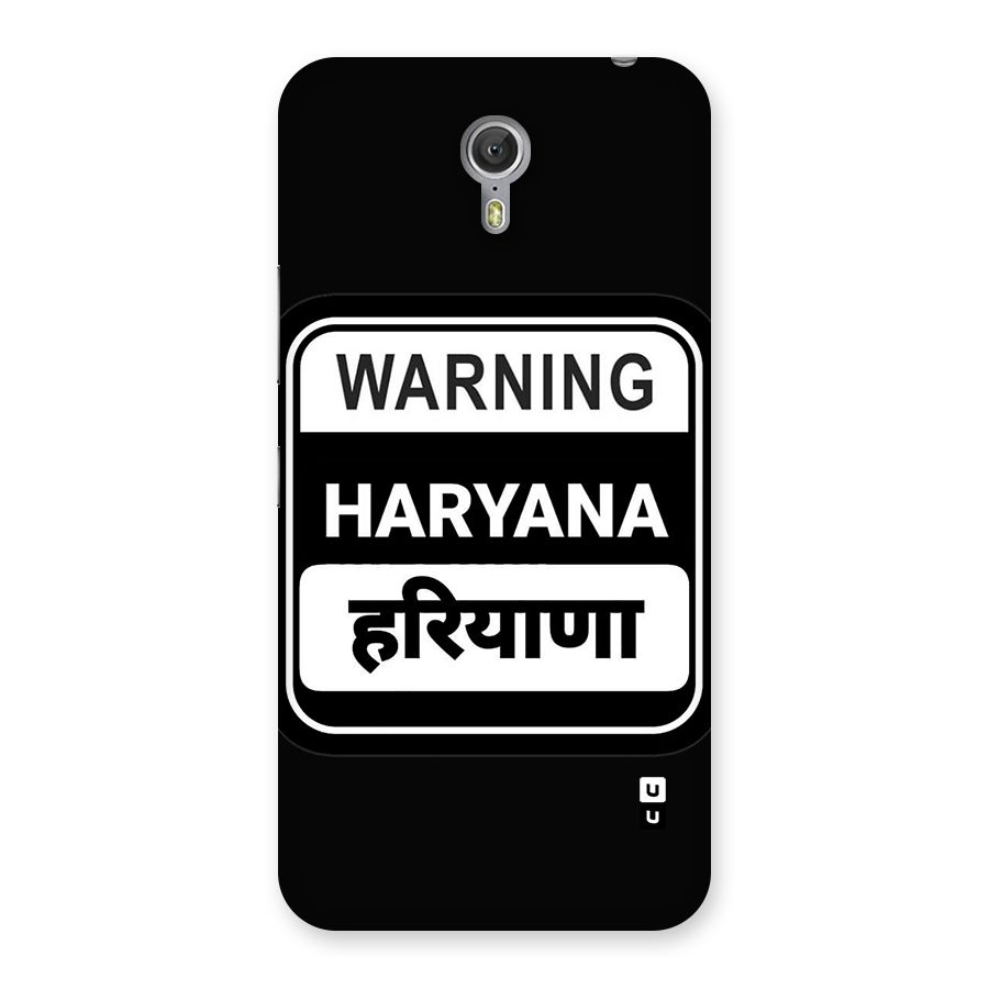 Warning Haryana Back Case for Zuk Z1