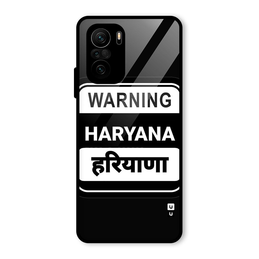 Warning Haryana Glass Back Case for Mi 11X Pro