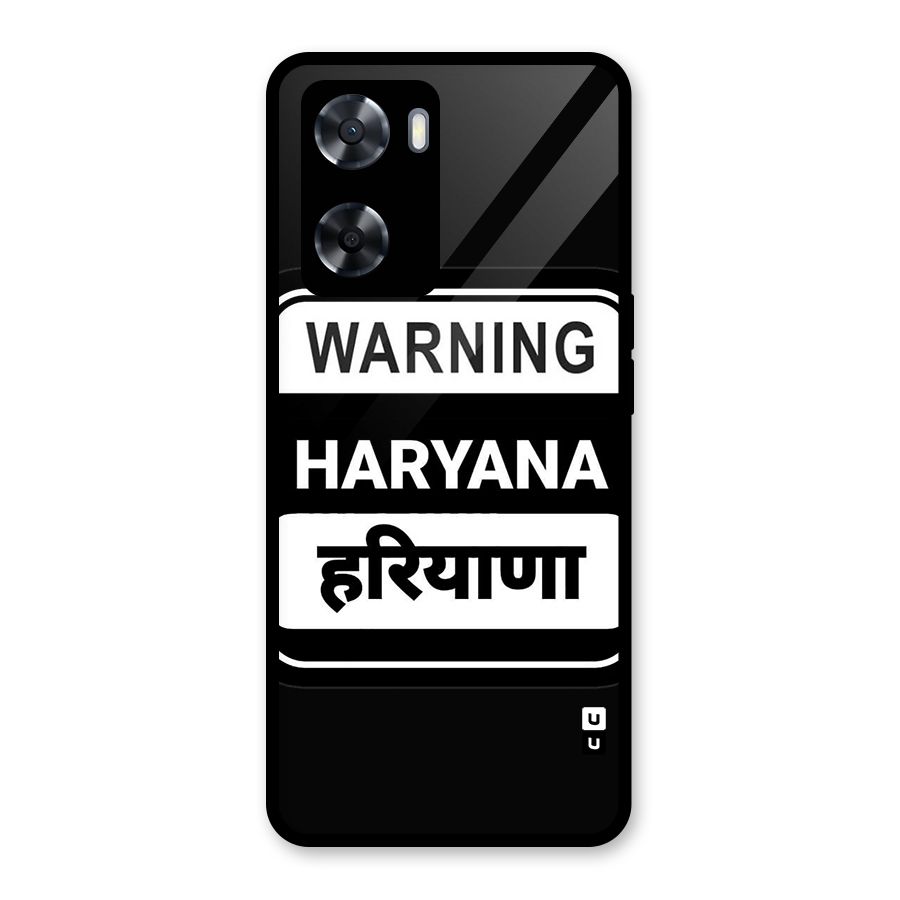 Warning Haryana Glass Back Case for OnePlus Nord N20 SE