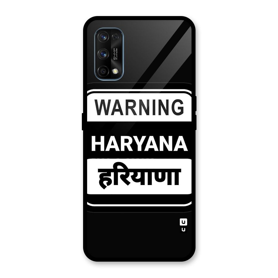 Warning Haryana Glass Back Case for Realme 7 Pro