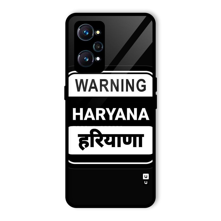 Warning Haryana Glass Back Case for Realme GT Neo2