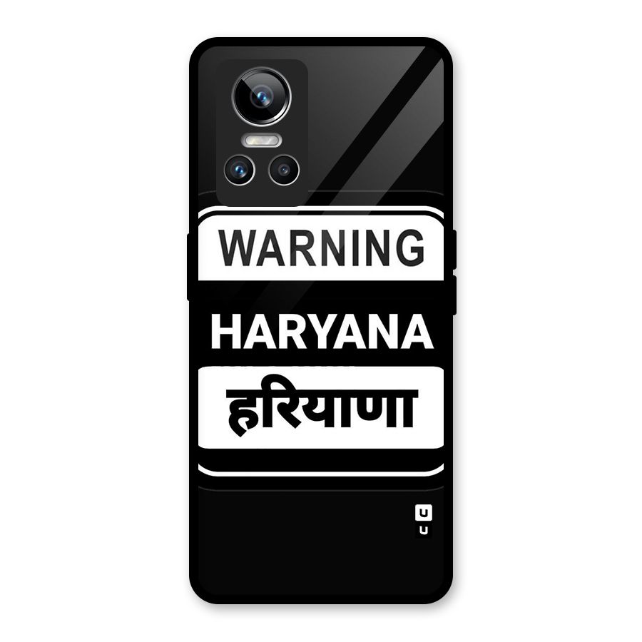 Warning Haryana Glass Back Case for Realme GT Neo 3