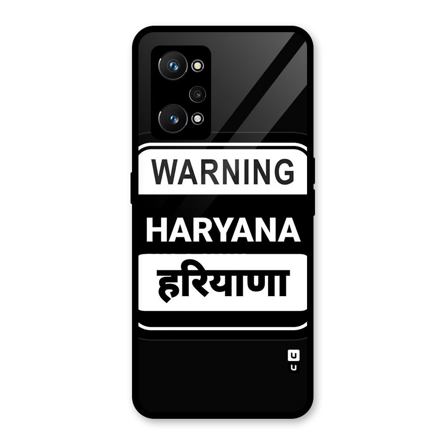 Warning Haryana Glass Back Case for Realme GT Neo 3T