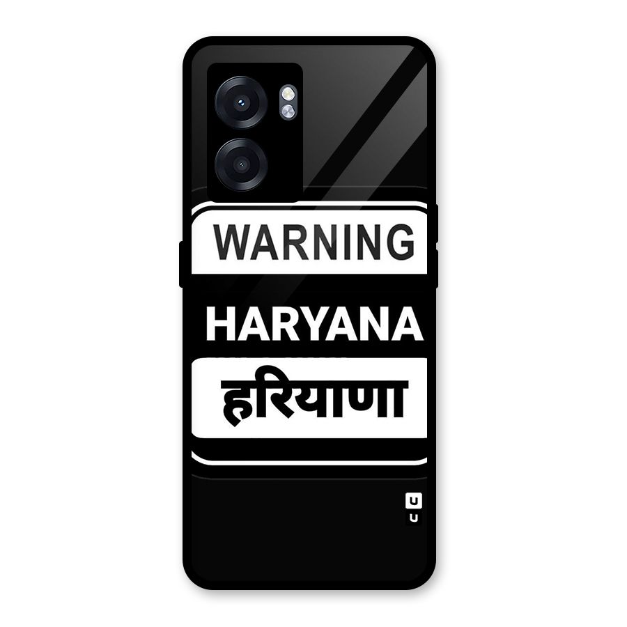 Warning Haryana Glass Back Case for Realme Narzo 50 5G